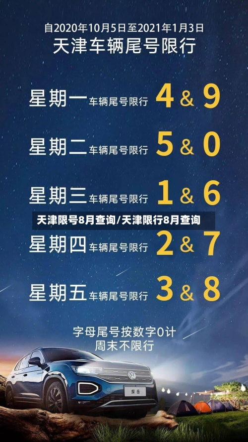 天津限号8月查询/天津限行8月查询-第3张图片