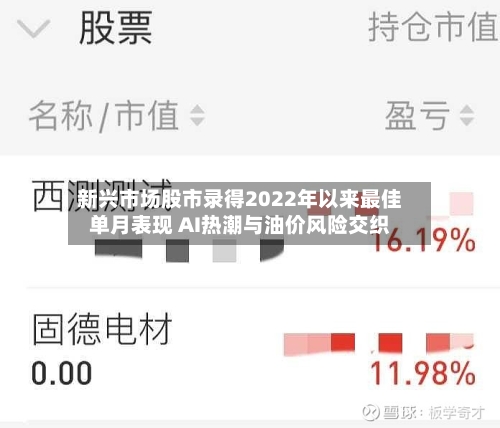 新兴市场股市录得2022年以来最佳单月表现 AI热潮与油价风险交织