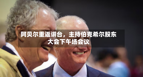 阿贝尔重返讲台，主持伯克希尔股东大会下午场会议-第3张图片