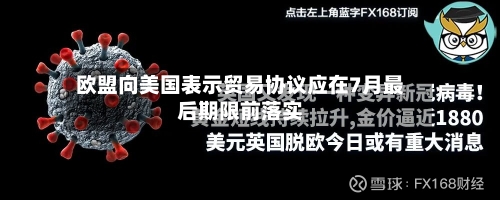 欧盟向美国表示贸易协议应在7月最后期限前落实-第2张图片