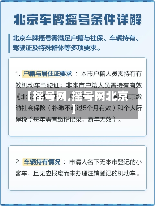 【摇号网,摇号网北京】