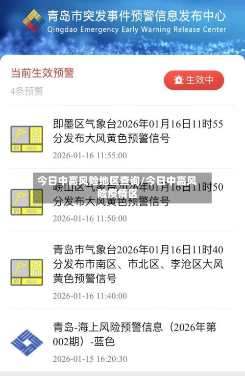 今日中高风险地区查询/今日中高风险疫情区
