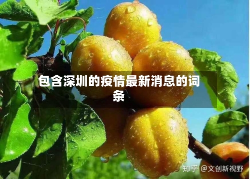 包含深圳的疫情最新消息的词条