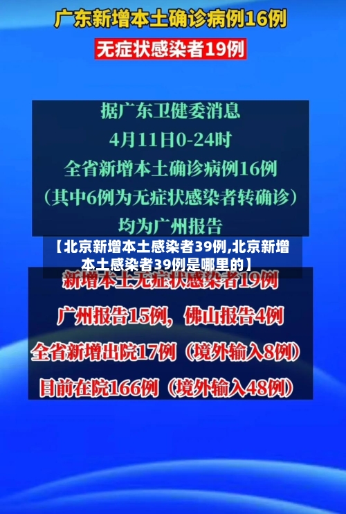 【北京新增本土感染者39例,北京新增本土感染者39例是哪里的】