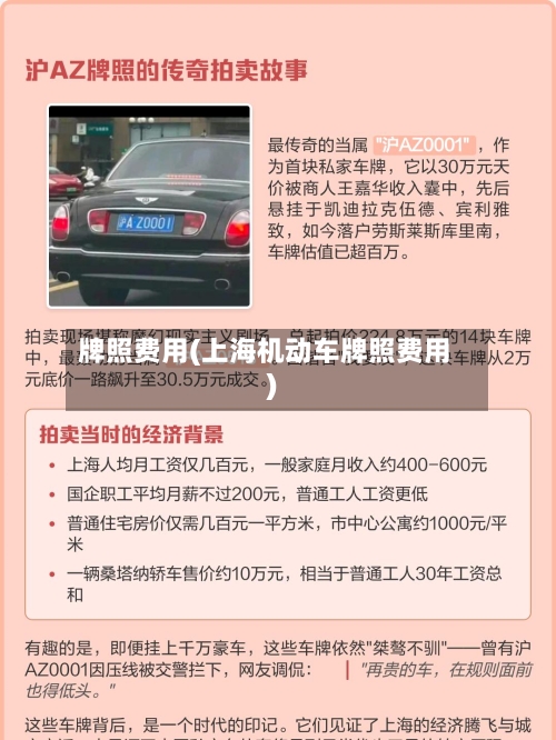 牌照费用(上海机动车牌照费用)