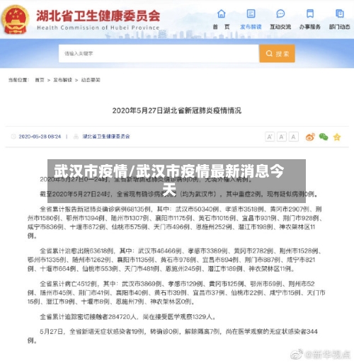 武汉市疫情/武汉市疫情最新消息今天