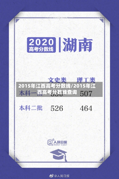 2015年江西高考分数线/2015年江西高考分数线查询