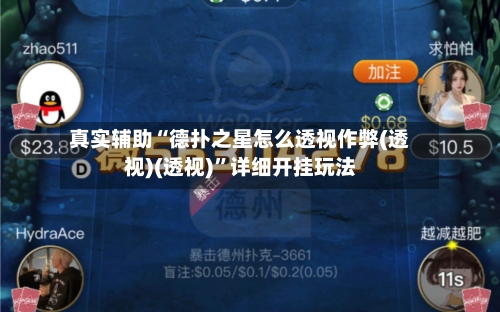真实辅助“德扑之星怎么透视作弊(透视)(透视)”详细开挂玩法