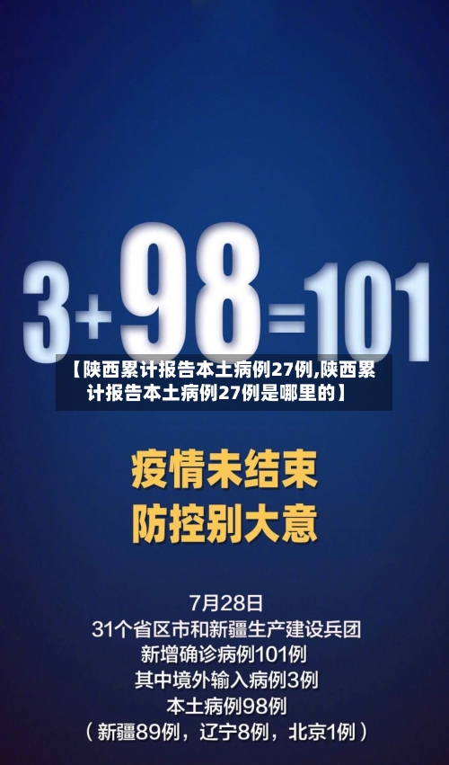 【陕西累计报告本土病例27例,陕西累计报告本土病例27例是哪里的】