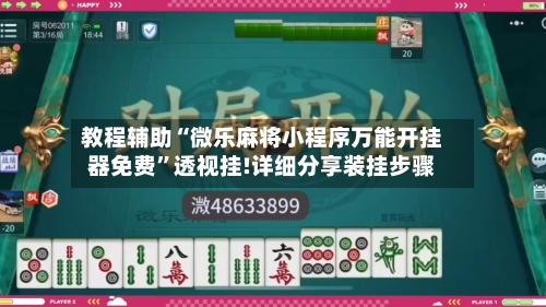 教程辅助“微乐麻将小程序万能开挂器免费”透视挂!详细分享装挂步骤