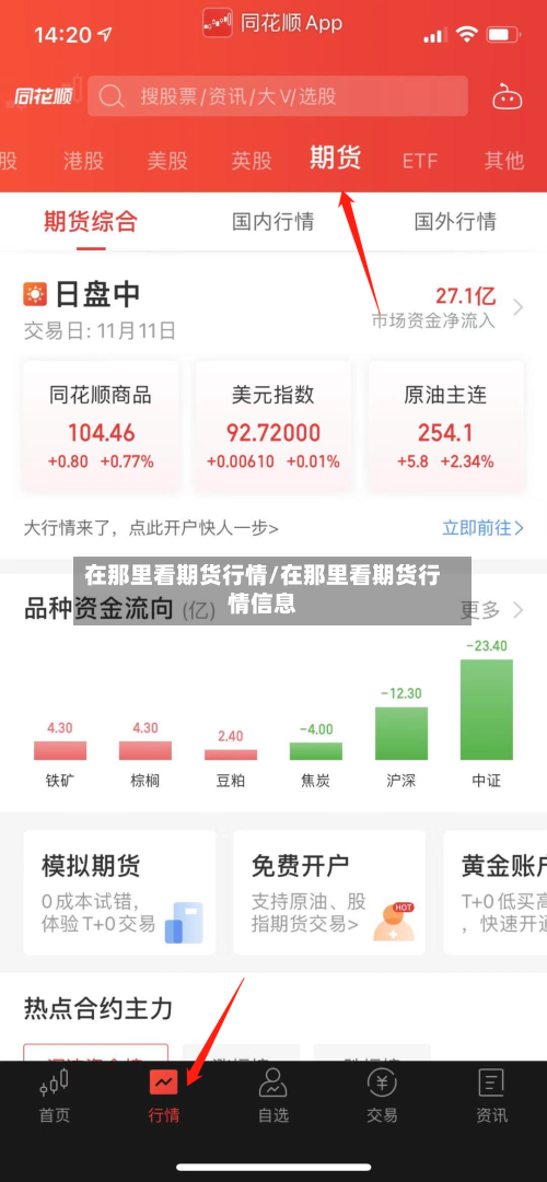 在那里看期货行情/在那里看期货行情信息