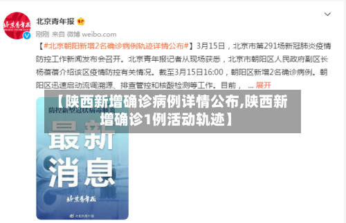 【陕西新增确诊病例详情公布,陕西新增确诊1例活动轨迹】
