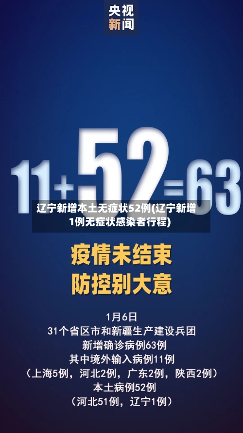 辽宁新增本土无症状52例(辽宁新增1例无症状感染者行程)