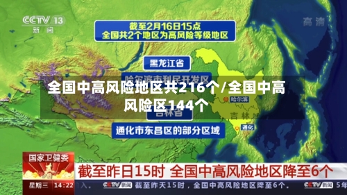 全国中高风险地区共216个/全国中高风险区144个