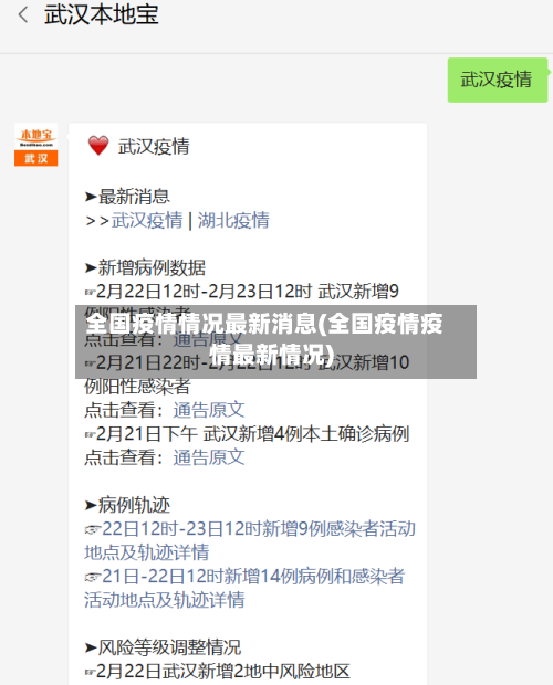 全国疫情情况最新消息(全国疫情疫情最新情况)