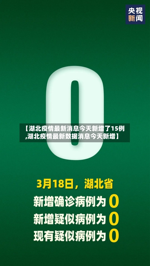【湖北疫情最新消息今天新增了15例,湖北疫情最新数据消息今天新增】