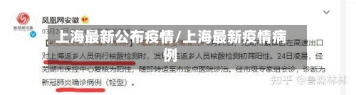 上海最新公布疫情/上海最新疫情病例