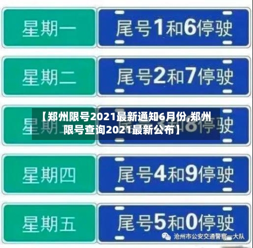 【郑州限号2021最新通知6月份,郑州限号查询2021最新公布】