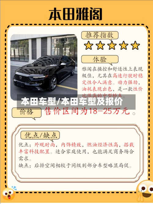 本田车型/本田车型及报价